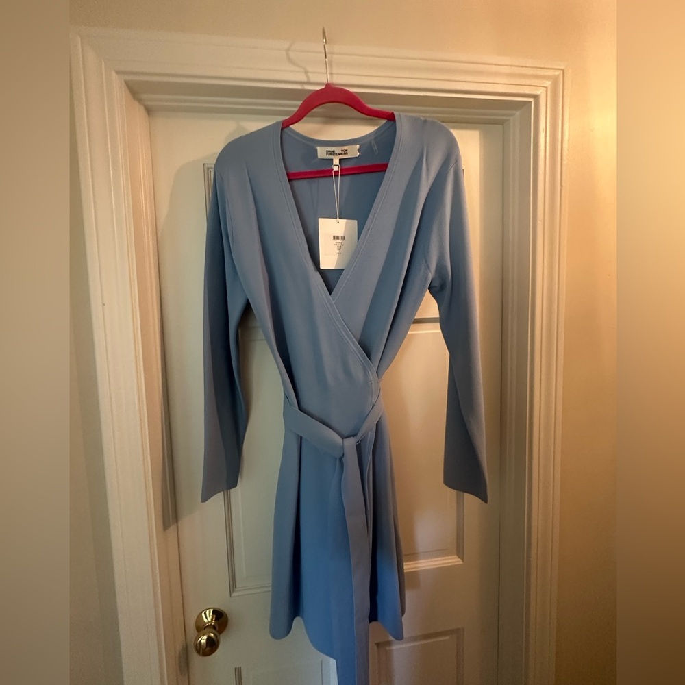 DVF Blue Wrap Dress